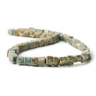 7-8mm Jasper Plain Cube Beads 49 pieces - The Bead Traders