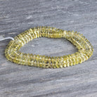7-8mm Lemon Quartz Plain Rondelles 17 inch 135 beads - The Bead Traders