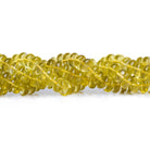 7-8mm Lemon Quartz Saucer Rondelles 20 inch 125 beads - The Bead Traders