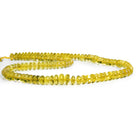 7-8mm Lemon Quartz Saucer Rondelles 20 inch 125 beads - The Bead Traders