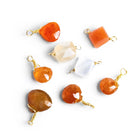 7-8mm Mixed Wire Wrapped Pendants - Lot of 8 - The Bead Traders