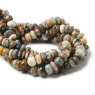 7-8mm Multi Gemstone Plain Rondelle Beads 103 pieces - The Bead Traders