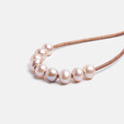 7-8mm Peach Pink Large Hole Off Round Pearls 15 inch 60 pieces - The Bead Traders