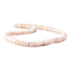 7-8mm Pink Peruvian Opal Faceted Rondelle Beads, 16 inch - The Bead Traders