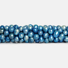 7-8mm Royal Blue Baroque Pearls 14 inch 50 beads - The Bead Traders