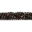 7-8mm Smoky Quartz Faceted Rondelles 14 inch 70 beads - The Bead Traders