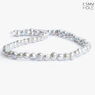 7-8mm Warm Silver Baroque Large Hole Freshwater Pearls 16 inch 67pcs - The Bead Traders