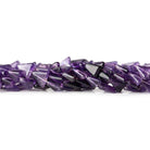 7-9mm Cape Amethyst Plain Triangle Beads, 14 inch - The Bead Traders
