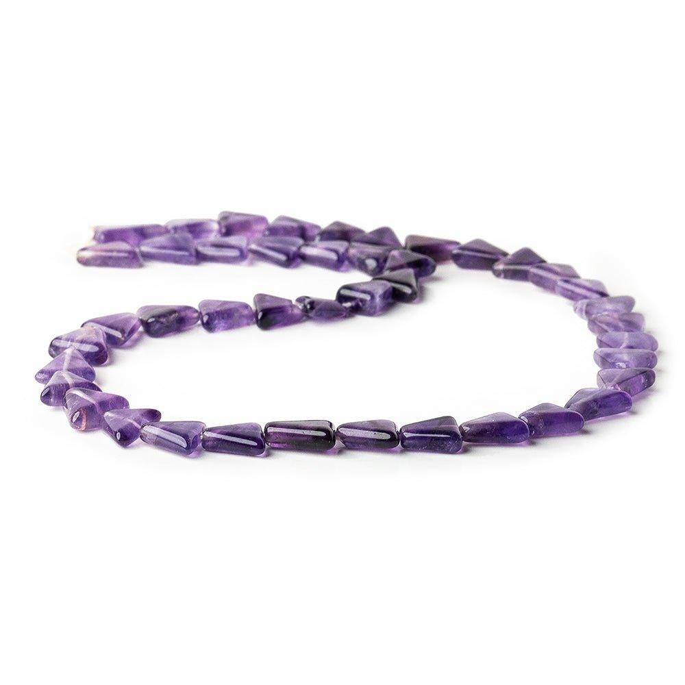 7-9mm Cape Amethyst Plain Triangle Beads, 14 inch - The Bead Traders