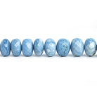 7-9mm Denim Blue Opal Faceted Rondelle Beads 18 inch 100 pieces - The Bead Traders