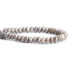 7-9mm Mystic Moonstone Faceted Rondelle Beads 7.5 inch 35 pieces - The Bead Traders
