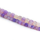 7-9mm Purple Chalcedony Cubes - Lot of 2 - The Bead Traders
