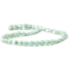 7.5-8mm Green Angelite faceted pillow beads 15.5 inch 50 beads - The Bead Traders