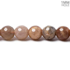 7.5-8mm Sunstone Feldspar faceted round beads 15 inches 50 pieces - The Bead Traders