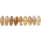 7.5-9.5mm Multi Topaz German Faceted Rondelles 16 inch 100 beads A - The Bead Traders