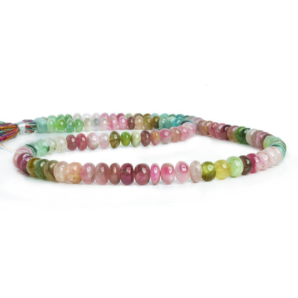 7.5mm Afghani Tourmaline Plain Rondelle Beads 18 inch 100 pcs - The Bead Traders