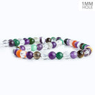 7.5mm Multi Gemstone Plain Round Beads 16 inch 57 pieces - The Bead Traders