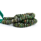 7.5mm Tsavorite Plain Rondelles 14 inch 85 beads - The Bead Traders
