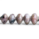 7.5x5-11x8mm Charoite lantern-like fancy rondelle beads 18 inches 62 pieces - The Bead Traders