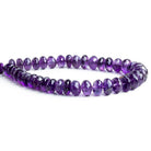 7mm-8mm Amethyst Faceted Rondelle Beads 8 inch 40 pieces - The Bead Traders