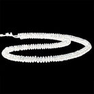 7mm-8mm Crystal Quartz Plain Rondelle Beads 20 inch 160 pieces - The Bead Traders