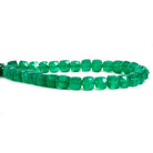 7mm-8mm Green Onyx Faceted Cube Beads 9 inch 33 pieces - The Bead Traders