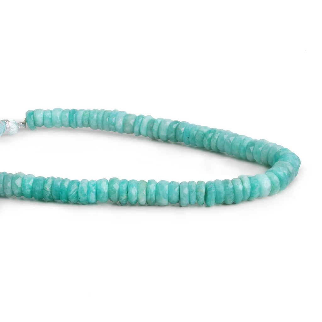 7mm-9mm Amazonite Faceted Heishis 7.5 inch 65 beads - The Bead Traders