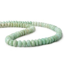 7mm Amazonite Faceted Rondelles 15 inch 85 Beads - The Bead Traders