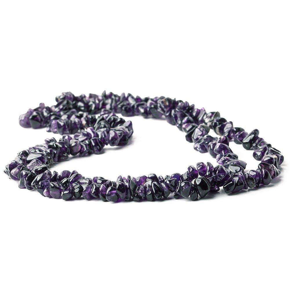 7mm Amethyst Chip Beads 36 inch - The Bead Traders