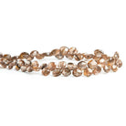 7mm Andalusite Faceted Heart Beads 9 inch 67 pieces - The Bead Traders