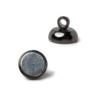 7mm Black Gold plated Magnetic Clasp Set of 5 pieces - The Bead Traders