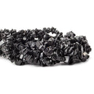 7mm Black Quartz Chip Beads, 34 inch - The Bead Traders