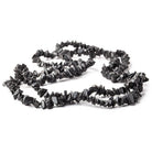 7mm Black Quartz Chip Beads, 34 inch - The Bead Traders