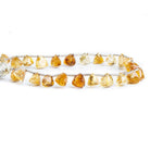 7mm Citrine Top Drilled Faceted Trillion Beads 8 inch 25 pieces - The Bead Traders