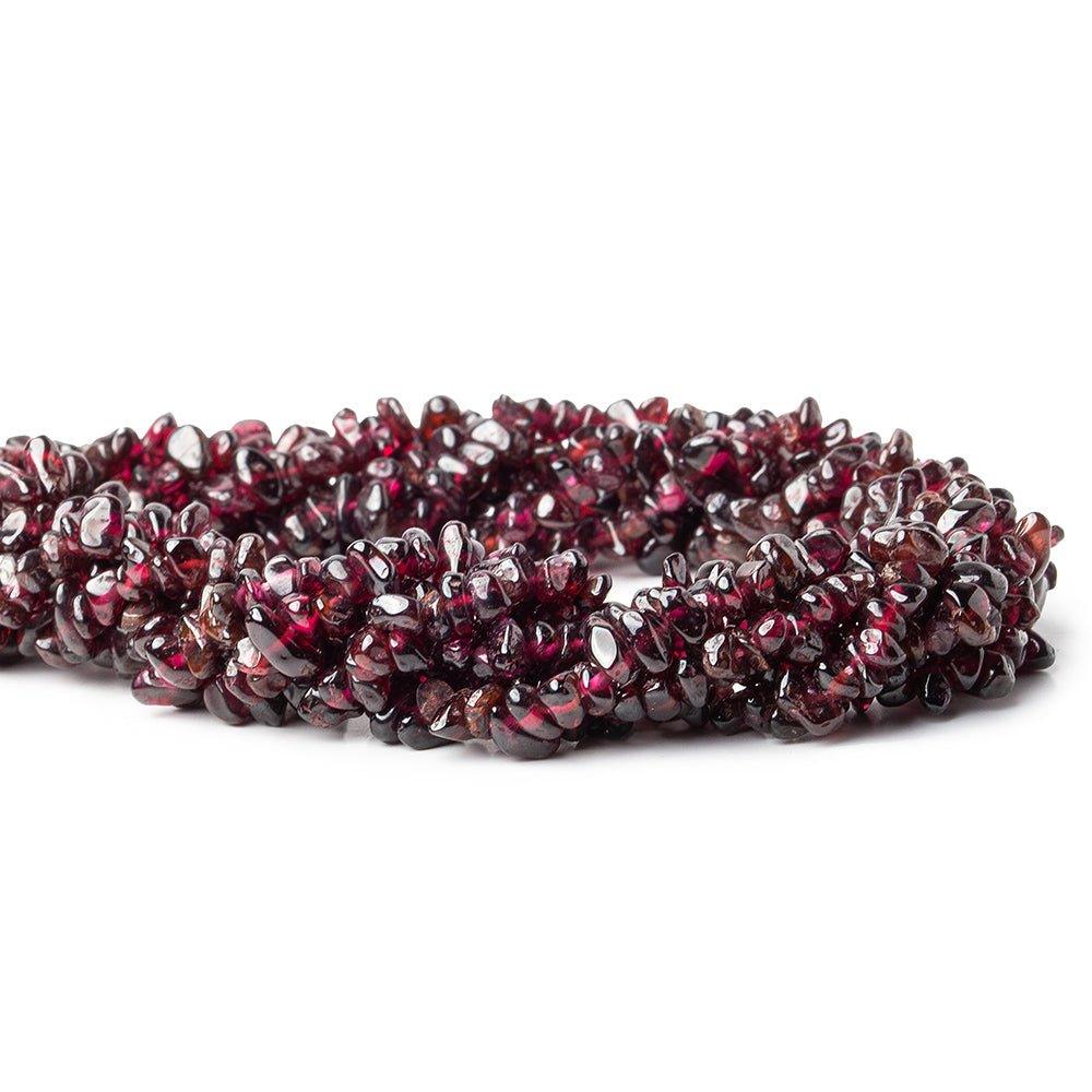 7mm Garnet Chip Beads, 36 inch - The Bead Traders