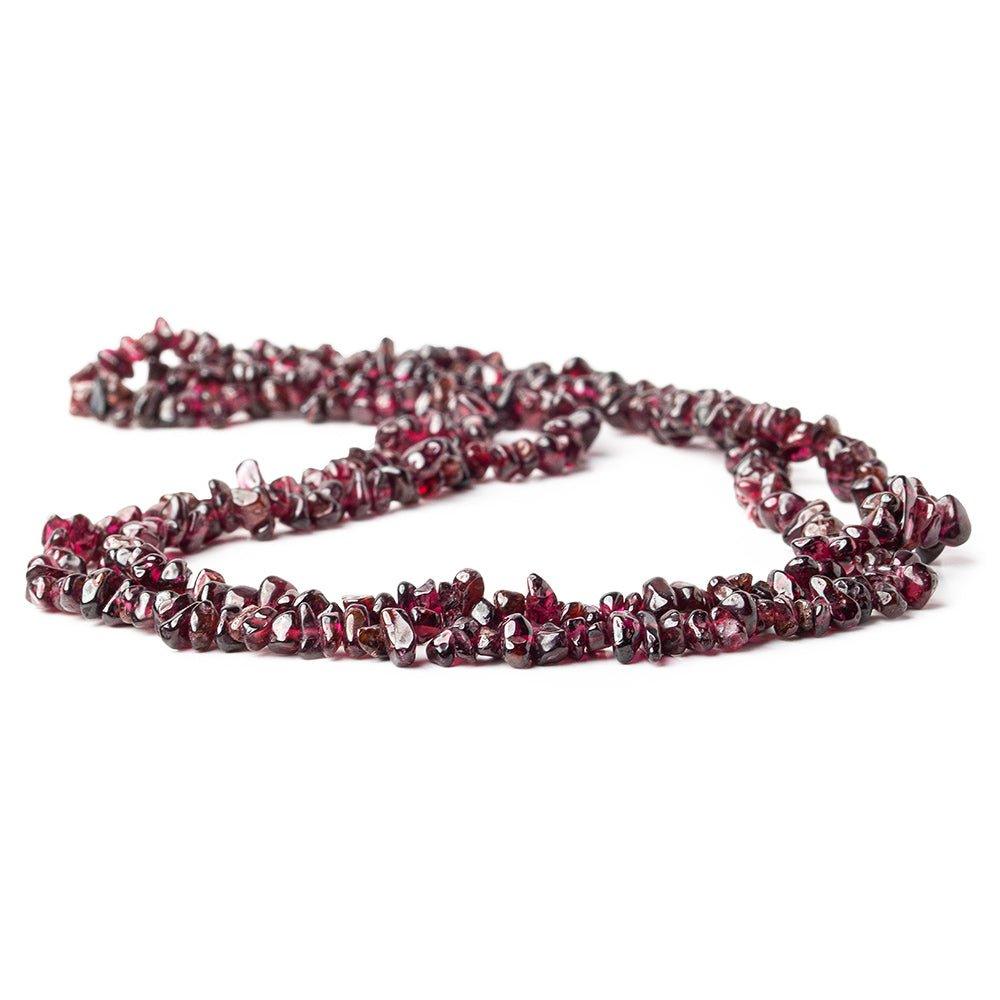 7mm Garnet Chip Beads, 36 inch - The Bead Traders