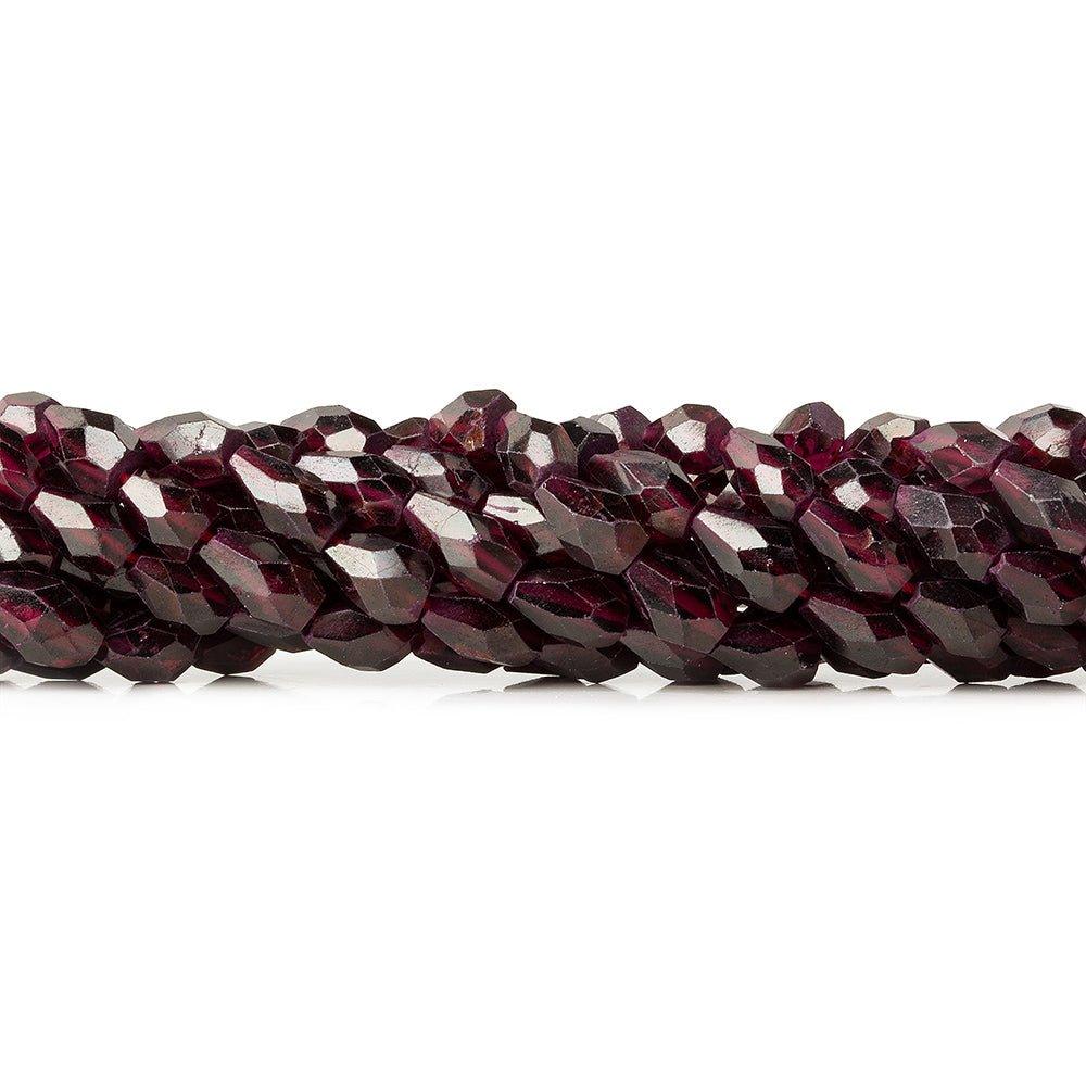7mm Garnet Faceted Staight Drilled Teardrop Beads, 14 inch - The Bead Traders