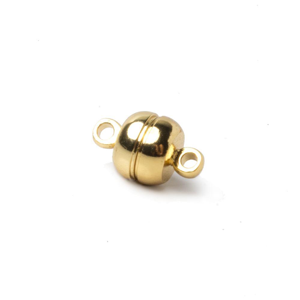 7mm Gold plated Magnetic Clasp Set of 5 pieces - The Bead Traders