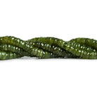 7mm Idocrase Faceted Heishis 8 inch 70 beads - The Bead Traders