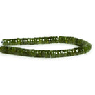 7mm Idocrase Faceted Heishis 8 inch 70 beads - The Bead Traders