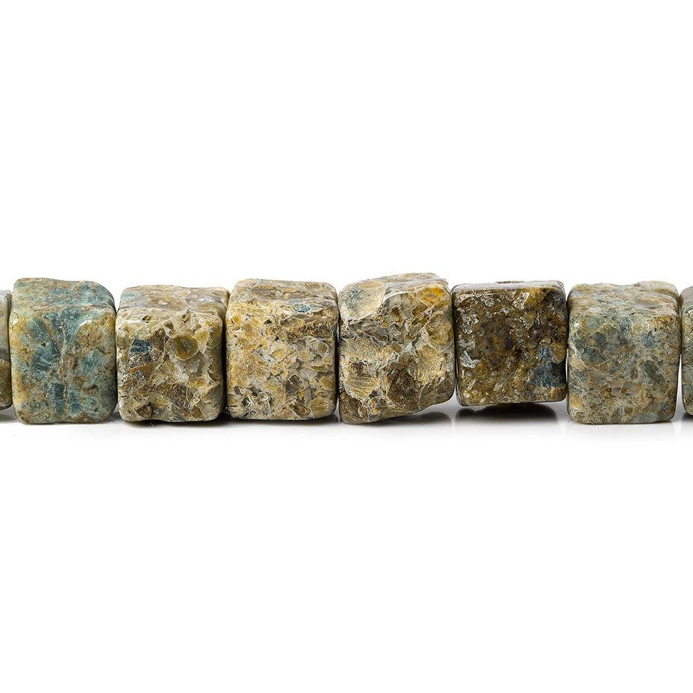 7mm Jasper Plain Cube Beads 60 pieces - The Bead Traders
