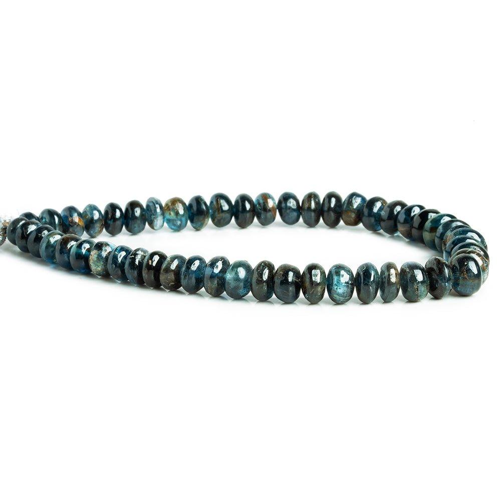 7mm Kyanite Plain Rondelle Beads 8 inch 49 pieces - The Bead Traders