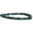7mm Kyanite Plain Rondelle Beads 8 inch 49 pieces - The Bead Traders