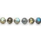 7mm Labradorite faceted round beads 16 inch 50 pieces - The Bead Traders