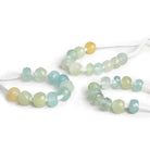 7mm Multi Beryl Large Hole Rondelles 10 beads - The Bead Traders