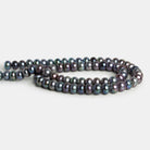 7mm Peacock Button pearls 16 inch 65 beads - The Bead Traders
