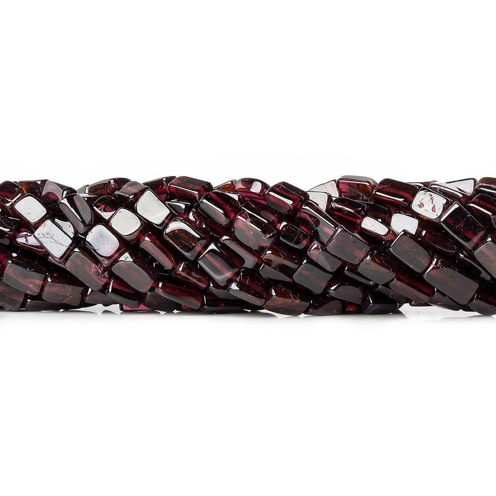7mm Rhodolite Garnet Plain Rectangle Beads, 14 inch - The Bead Traders