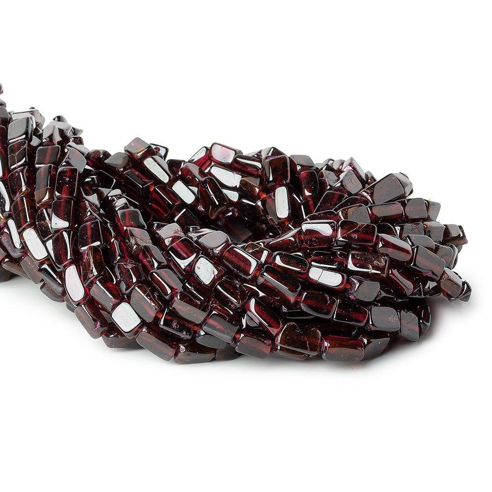 7mm Rhodolite Garnet Plain Rectangle Beads, 14 inch - The Bead Traders