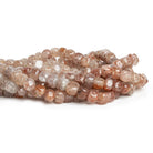 7mm Strawberry Quartz Plain Cubes 16 inch 62 beads - The Bead Traders