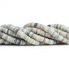 7mm Tan Australian Opal Plain Heishi Beads 16 inch 190 pieces - The Bead Traders